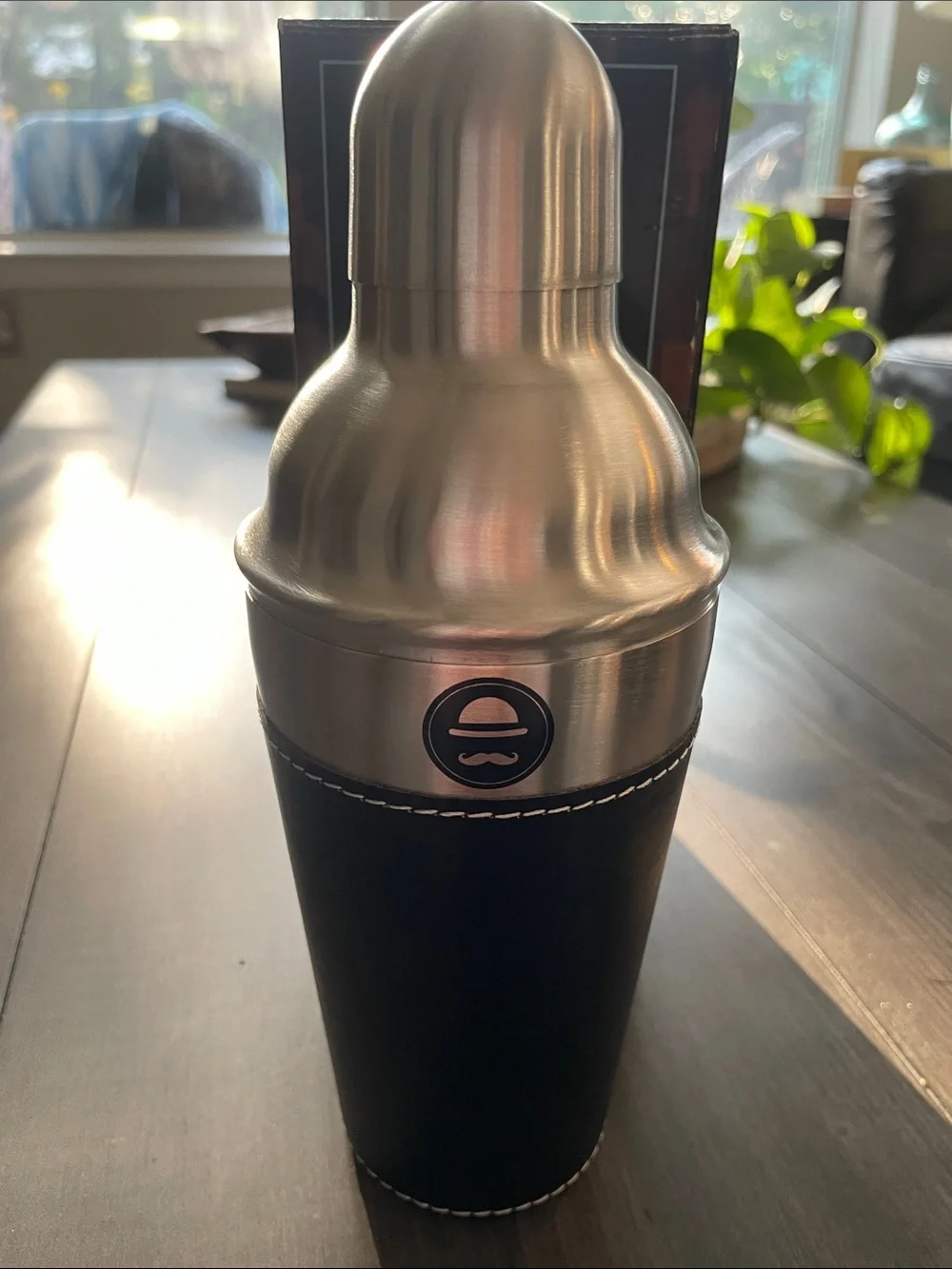 Ross & Rye Cocktail Shaker Leather Wrapped  NEW